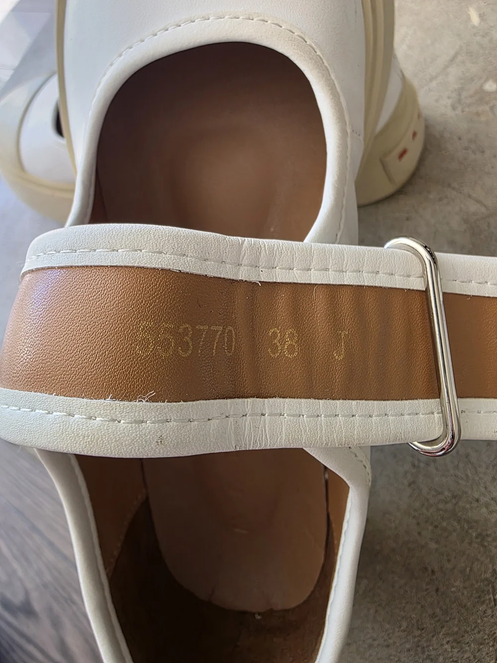 Marni White and Cream Platform Mary-Jane Sneakers - Picture 7 of 9